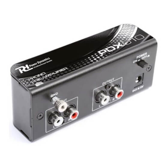 Power Dynamics PDX010 Phono Pre-Amplifier with RIAA Equalization for Turntables