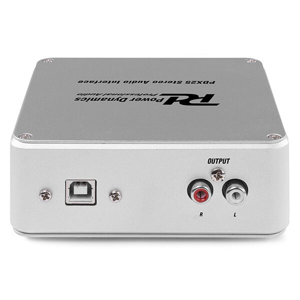 Power Dynamics PDX25 USB Audio Interface, a professional 2-in/2-out interface designed for home and studio recording.