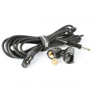 Power Dynamics PDM663 dynamic microphone with case, designed for professional vocal performance, featuring a cardioid pickup pattern.