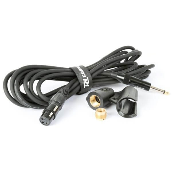 Power Dynamics PDM57 dynamic instrument microphone with case, designed for professional live and studio use.