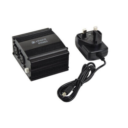 Chord PH482 Dual Phantom Power Unit featuring dual channel XLR connections and 48V power supply.