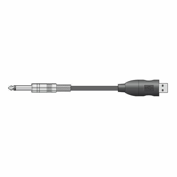 Chord 173.615 Audio to USB Converter Lead featuring a 6.3mm Jack to USB Type A connection, 3 meters long.