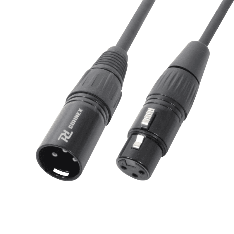 PDC CX35-0.5 Professional XLR Signal Lead featuring XLR Male to XLR Female connectors, 0.5 meters in length.