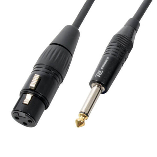 PDC CX40-3 3M XLR Female to 6.3mm Mono Jack Signal Lead - Professional Quality
