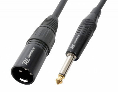 PDC CX38-1 1.5M XLR Male to 6.3mm Mono Jack Signal Lead displayed against a neutral background.
