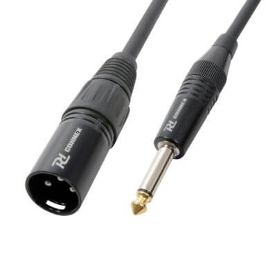 PDC CX38-3 professional quality cable featuring a 3M XLR male to 6.3mm male signal lead.