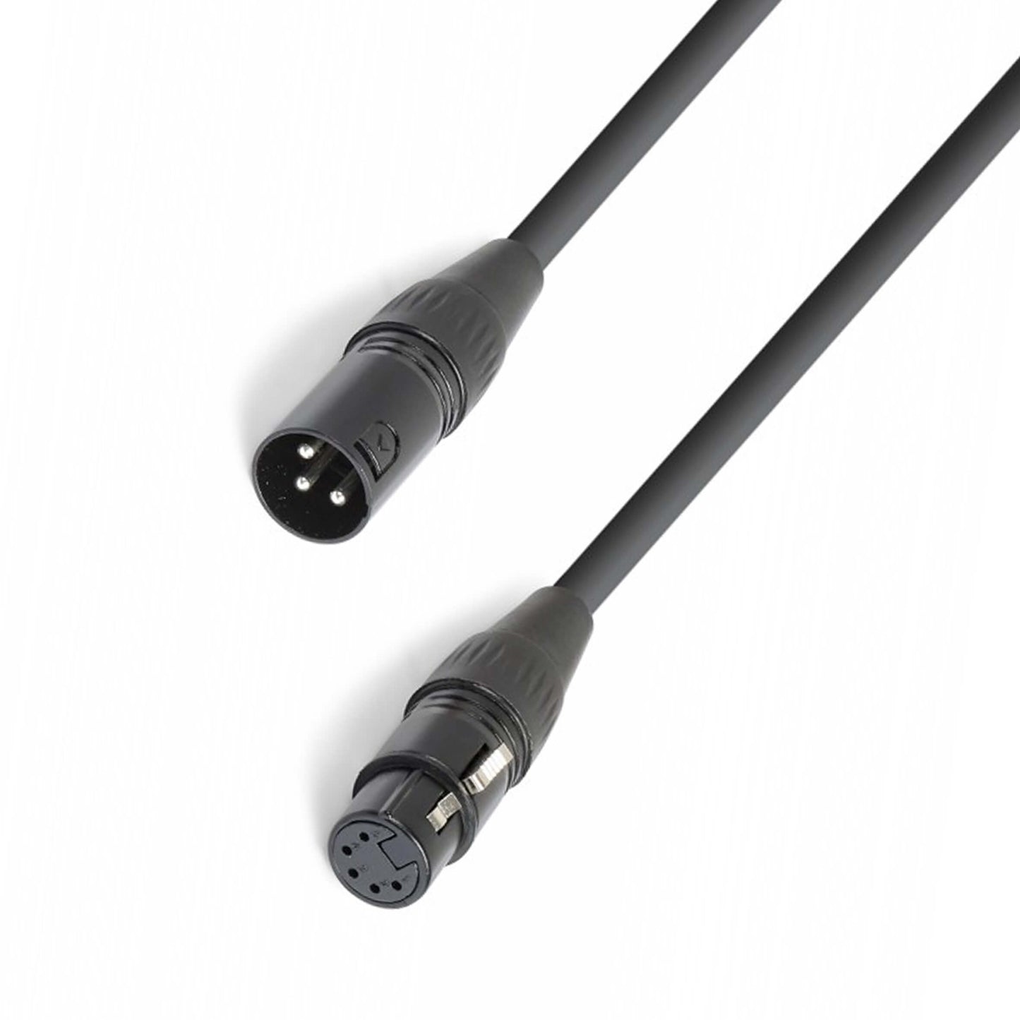 Power Dynamics Connex DMX3M5F 5P XLR Socket to 3P XLR Plug Converter, 100mm length
