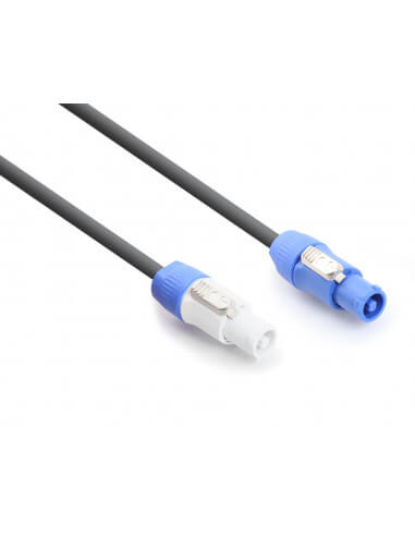 PDC CX15-3 PowerCon Extension Cable, 3 meters long with A/B connectors, designed for professional audio equipment.
