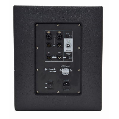 Citronic CASA-10BA Active Subwoofer, 10 inch, 300W RMS, lightweight and powerful design.
