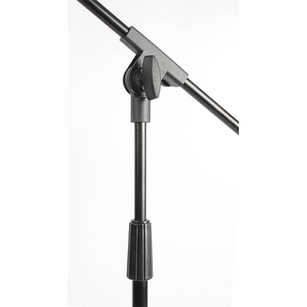 VONYX MS10 Professional Microphone Stand with Boom, adjustable and durable, in black color.