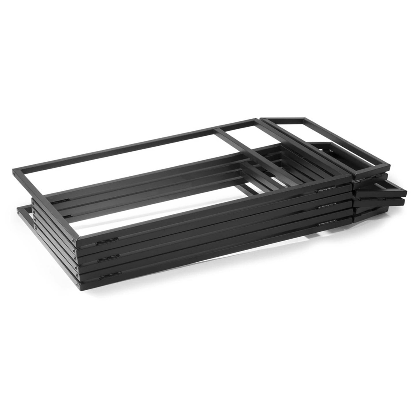 VONYX DB5 PRO DJ BOOTH, a large and lightweight aluminum folding DJ booth covered with Lycra, displayed in a professional setting.