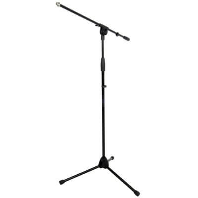 Filo PRO Boom Microphone Stand with a heavy duty adjustable design and tripod base, suitable for various recording and performance setups.