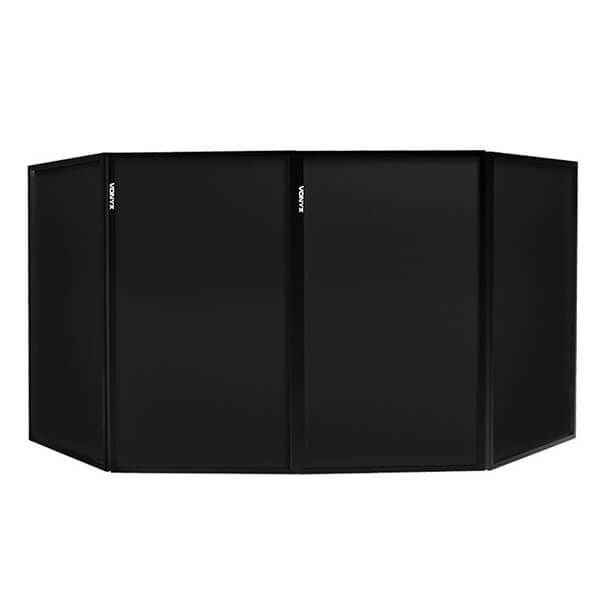 Vonyx DB2 Replacement Set Lycra Black DJ Booth Panel Cover displayed on a white background.