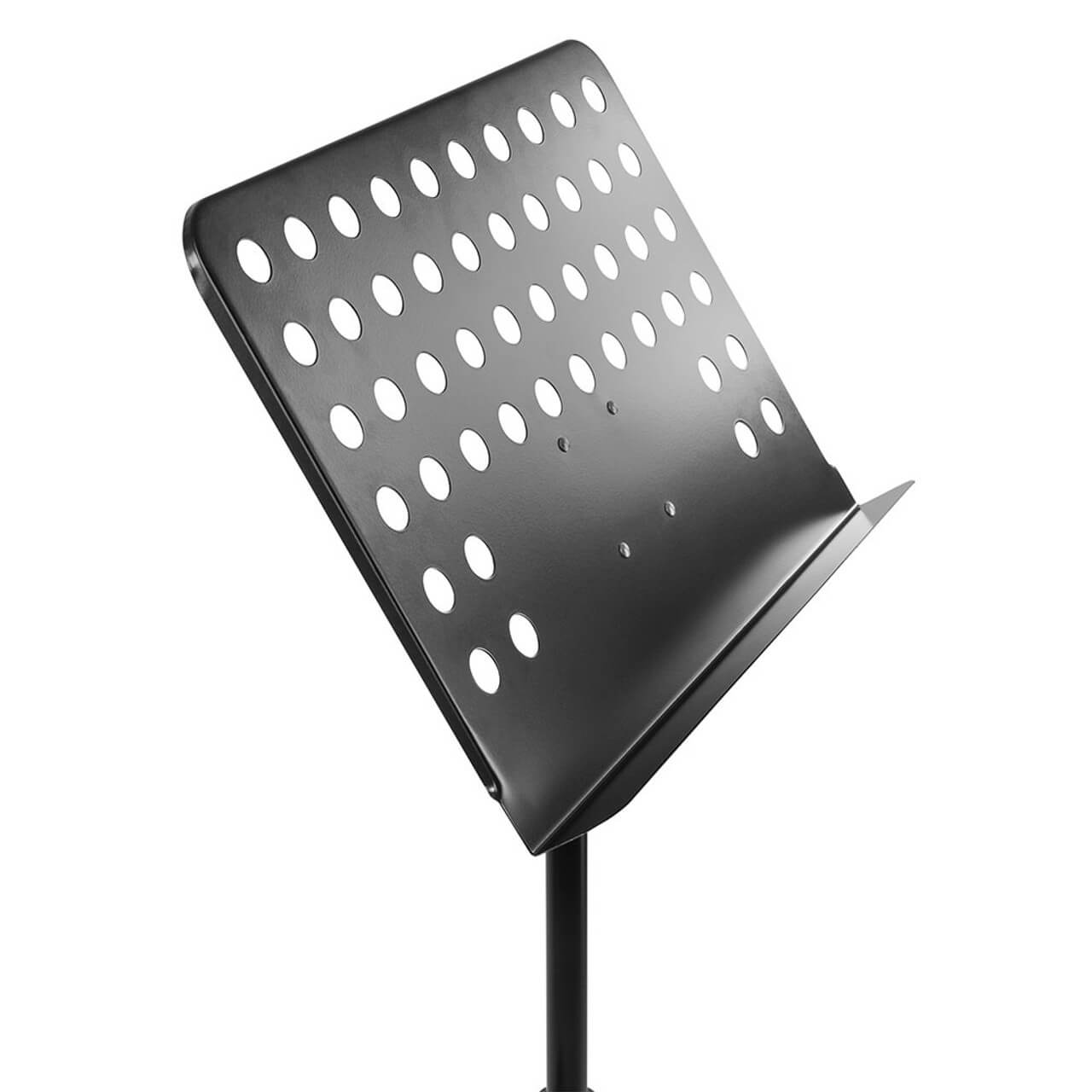VONYX MSS01 Orchestra Music Sheet Stand featuring a lightweight metal construction and adjustable height for musicians.