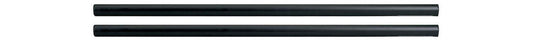QTX 35mmØ Speaker Pole 120cm, heavy duty black steel designed for PA systems.