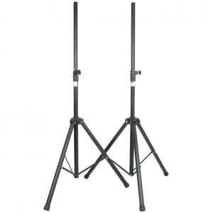 Filo Speaker Stand Kit - Pair with Carry Bag featuring adjustable steel stands designed for large speakers.