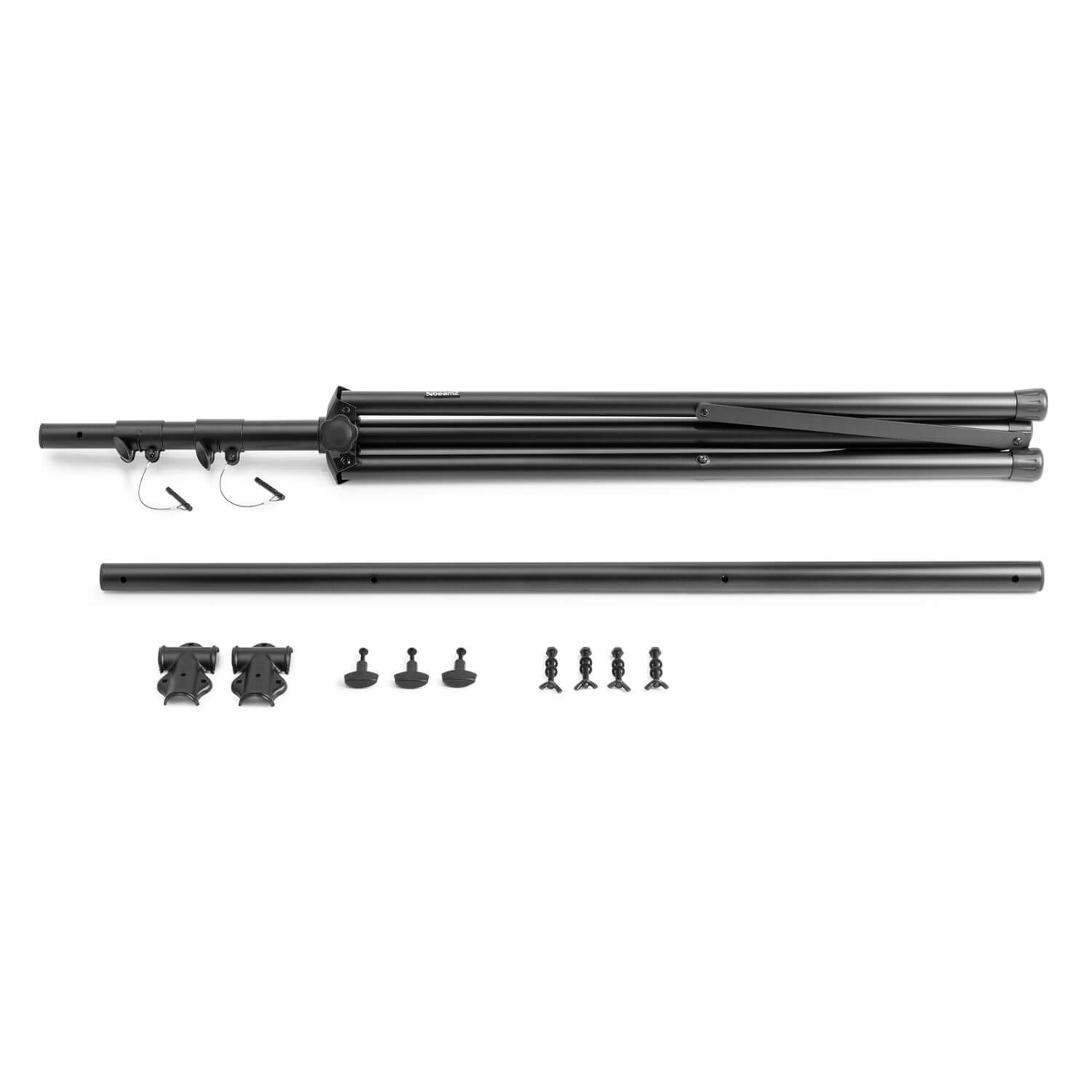 Beamz LS30T 3-Meter T-Bar with Foldable Tripod Lighting Stand, 25kg Load