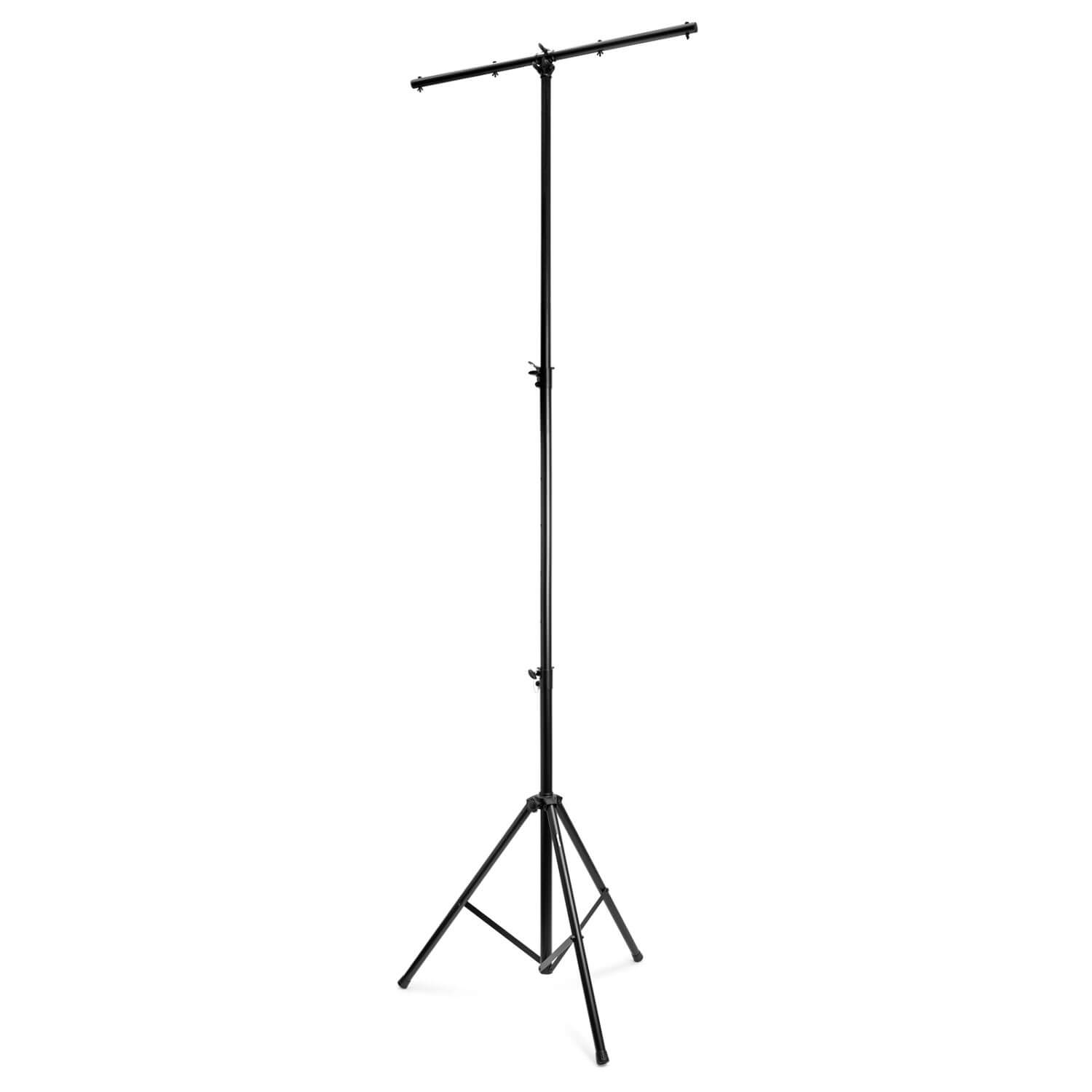 Beamz LS30T 3-Meter T-Bar with Foldable Tripod Lighting Stand, 25kg Load - Side View