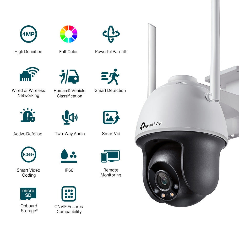 TP-Link VIGI 4MP Wi-Fi Pan/Tilt Camera