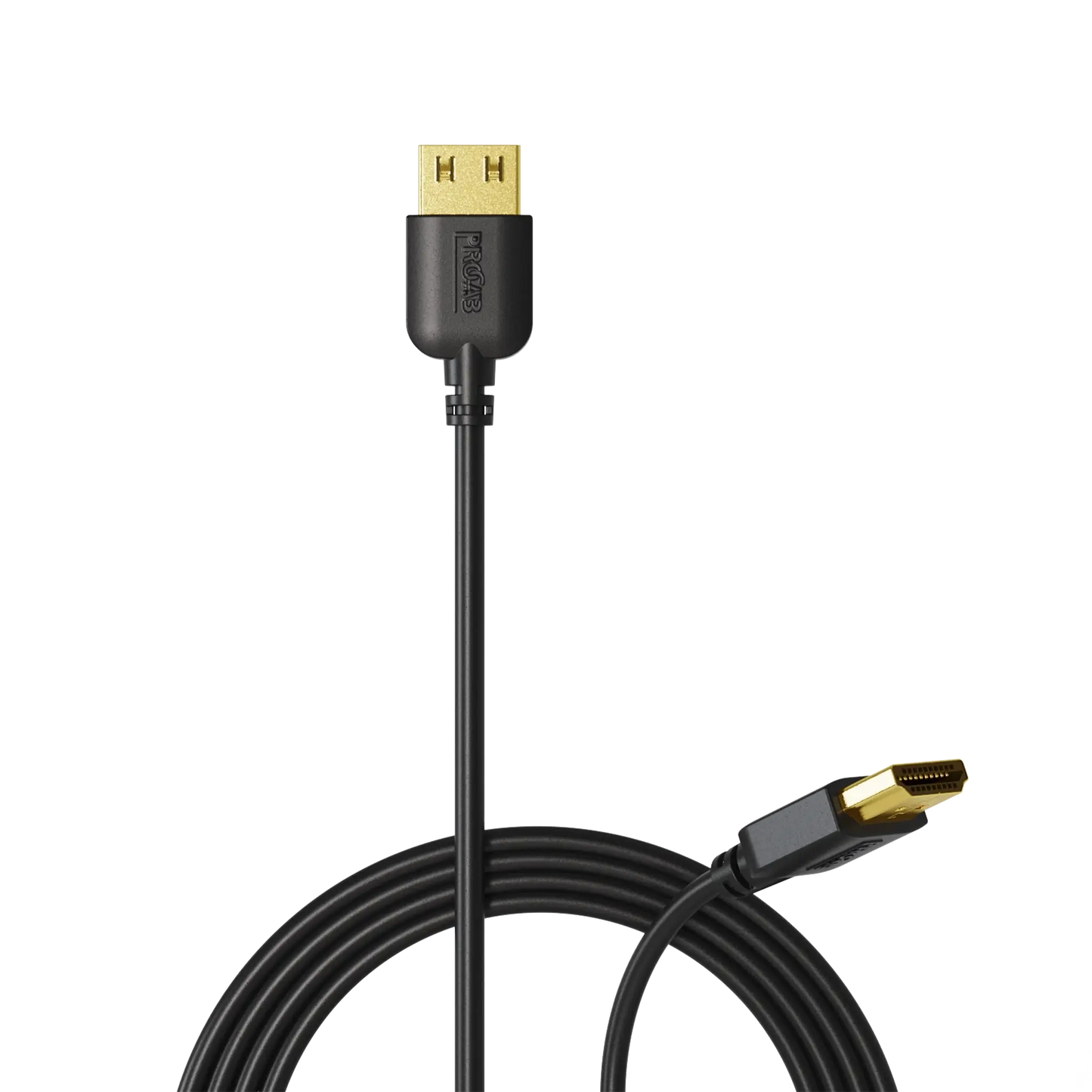 PROCAB Slimline HDMI 2.0 Cable, HDMI A Male to HDMI A Male, HighFlex Black Version, 2 Meter length
