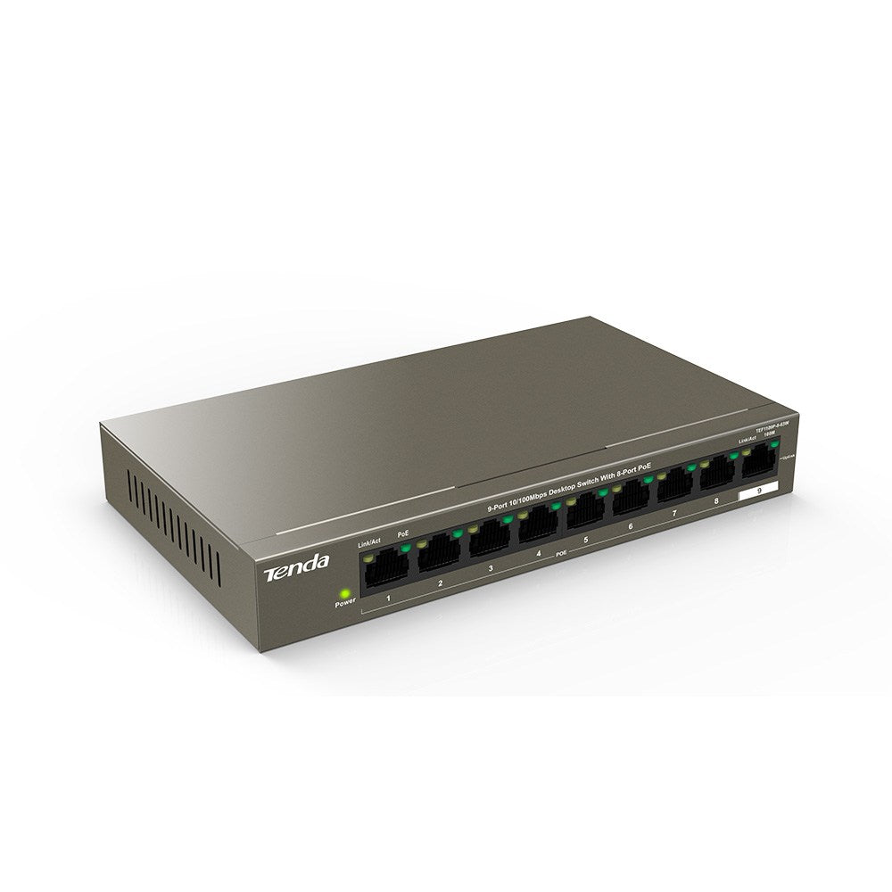 Tenda TEF1109P 9-Port Fast Ethernet Switch with PoE