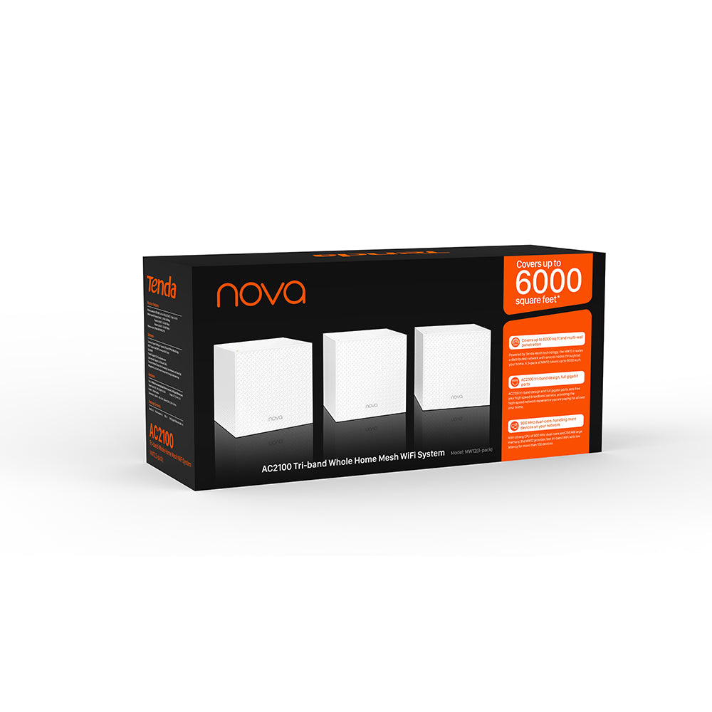 Tenda Nova MW12 Tri-band Wi-Fi 5 Mesh System