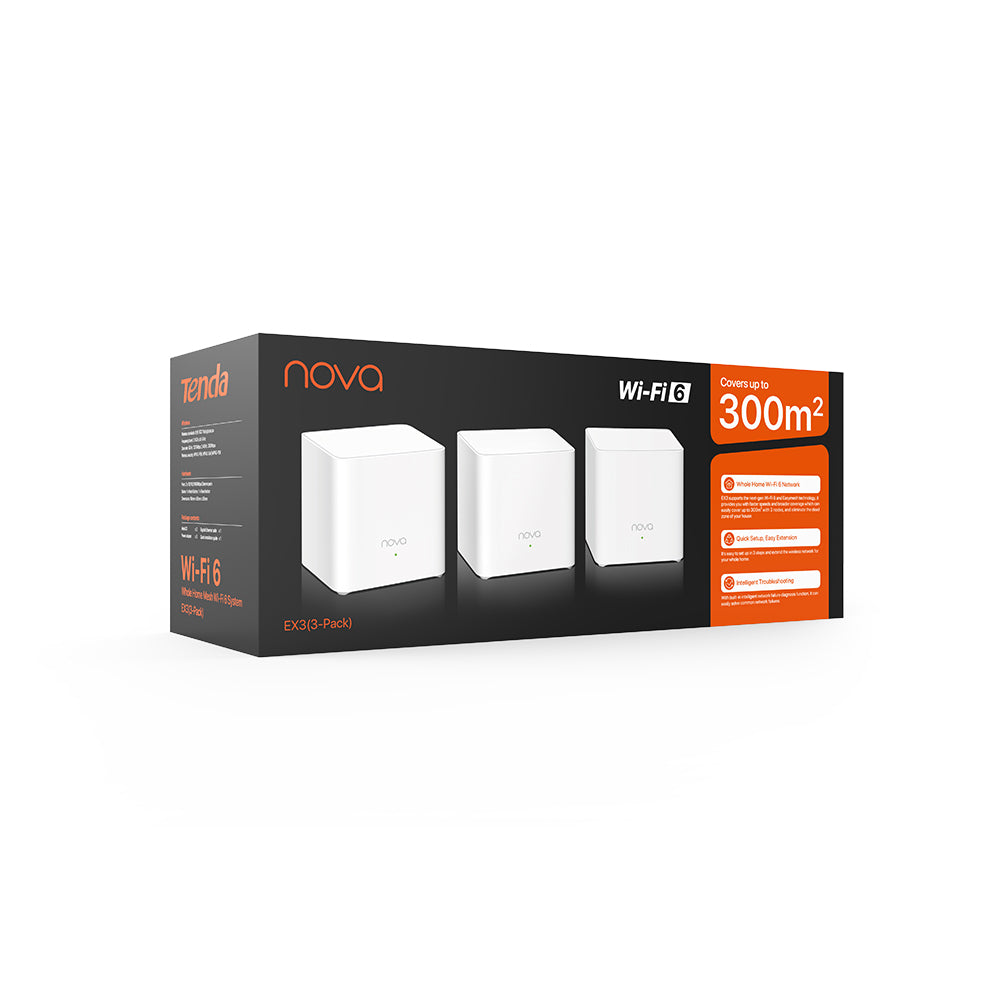 Tenda Nova MX3 3-Pack Wi-Fi 6 Mesh System