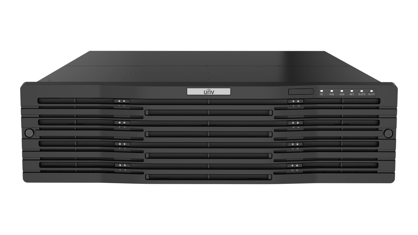 UNV PRO Series 64-Channel NVR - 16 HDD Slots