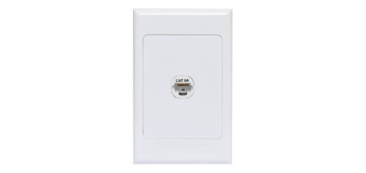 Mercury Single Wall Mount Modular Socket RJ45 for high-quality Ethernet connectivity