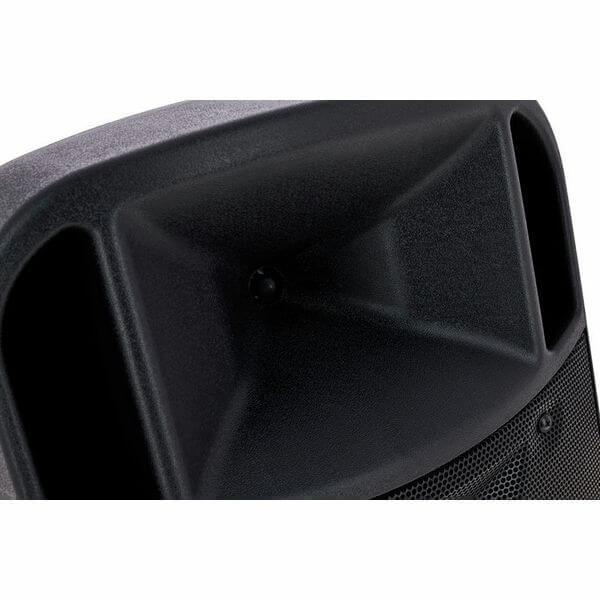 FBT J12A 12 inch active speaker with 350W and 100W RMS power, displayed in a professional setting.