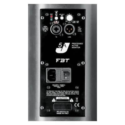 FBT J5AW 5 inch active white speaker with 80W and 40W RMS output