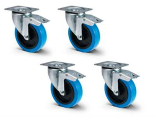 FBT KW-XSUB Wheel Kit for X-SUB Subwoofers, a set of 4 wheels designed for easy mobility of subwoofers.