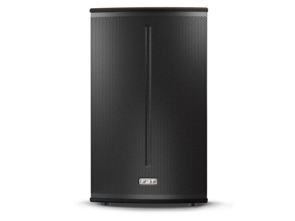 FBT X-LITE115A 15 inch active speaker with Bluetooth, 1500W RMS, showcasing its sleek design and features.