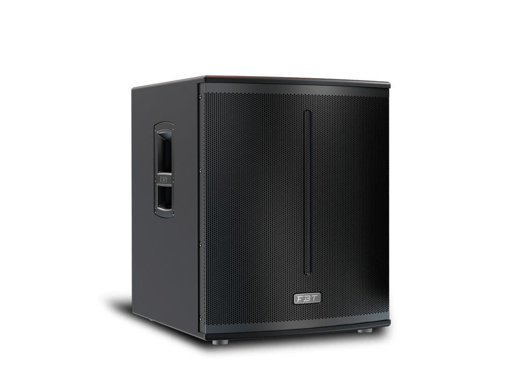 FBT X-SUB115SA 15 inch processed compact band-pass active subwoofer with 1200W RMS power.