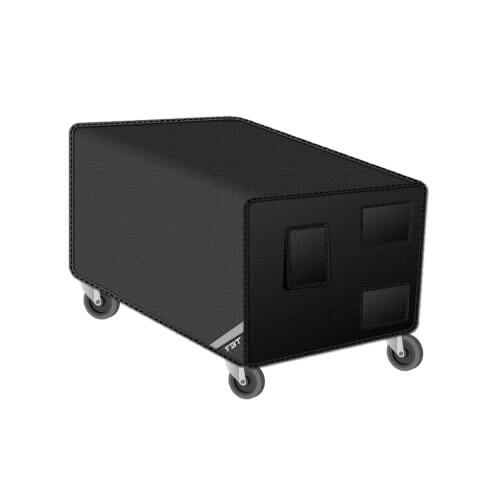 FBT MS-CH218 wheeled speaker cover designed for Muse 218 subwoofers, shown in an image.