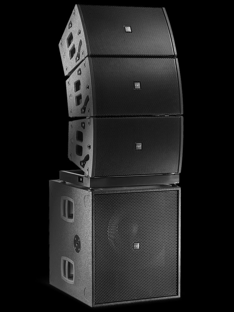 FBT VHA118.2SA Horizon 18 inch powered subwoofer with 2500W RMS, showcasing its design and features.