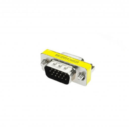 High Density 15-Pin VGA Socket Adapter, TVA Mini Gender Changer, suitable for connecting VGA cables.