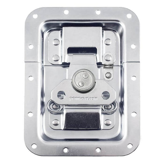 Penn Elcom lockable recessed MOL latch with padlock bracket, designed for secure closure.