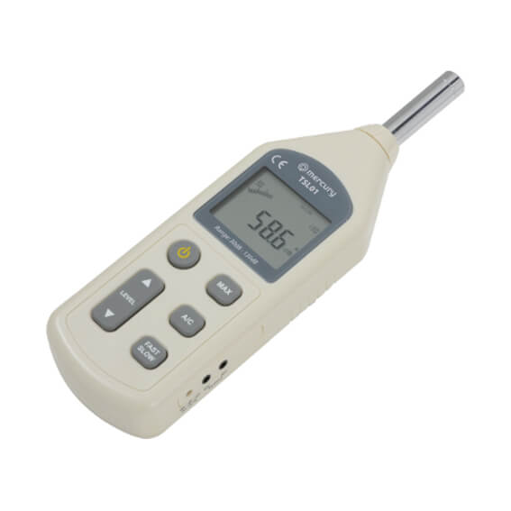 MERCURY TSL01 Digital Sound Level Meter displaying high precision noise measurement readings.