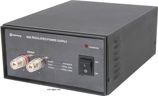 MERCURY BENCH TOP 13.8V POWER SUPPLY SWITCH MODE 40A, a reliable and efficient power solution for various applications.