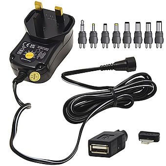 Mercury Energy Efficient Switch-Mode USB Power Supply 2000mA, a versatile adapter supporting 3-12V power output.