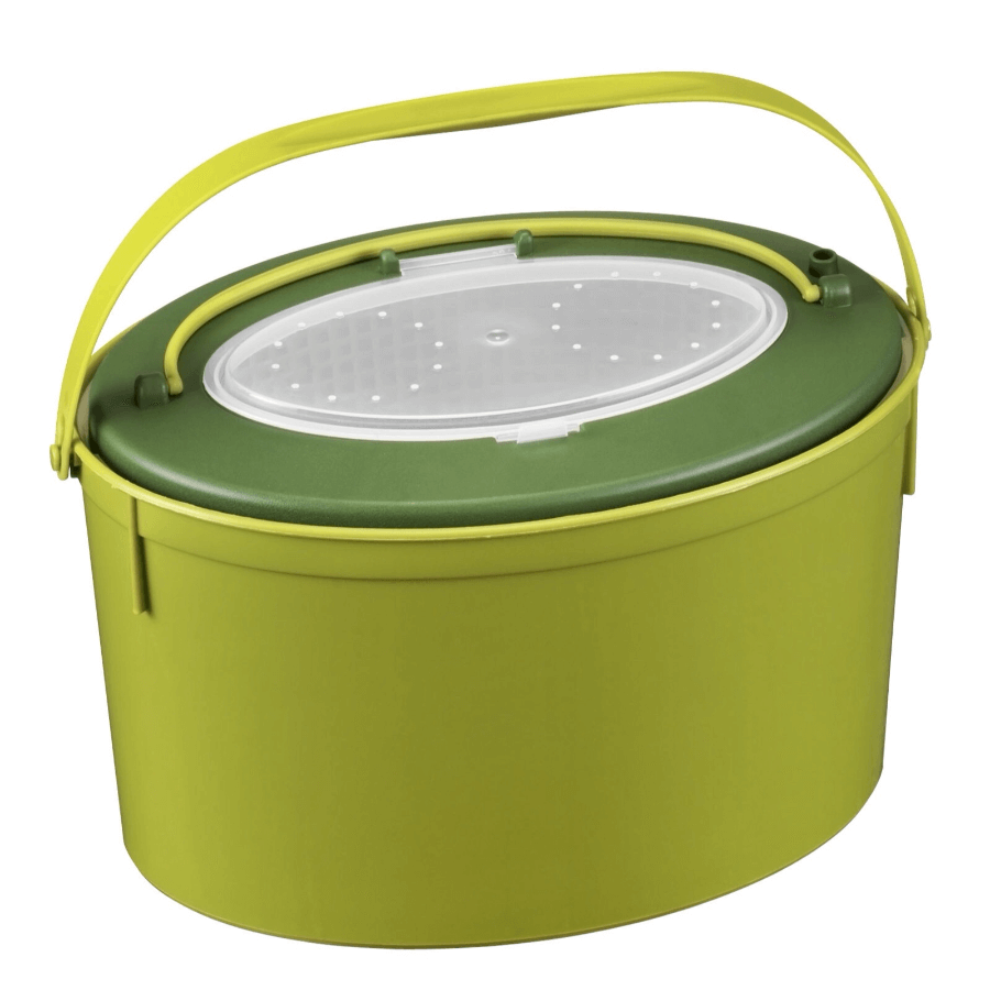 SP PAN 116/7 Olive Green Bait Bucket Kit - 7 Litres Double Fishing Bucket with Aerator Attachment