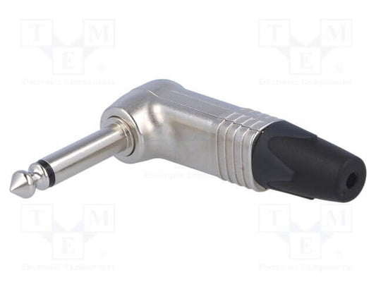 High-quality angled connector NEUTRIK 6.3MM MONO PLUG R/A SLIM NP2RCS