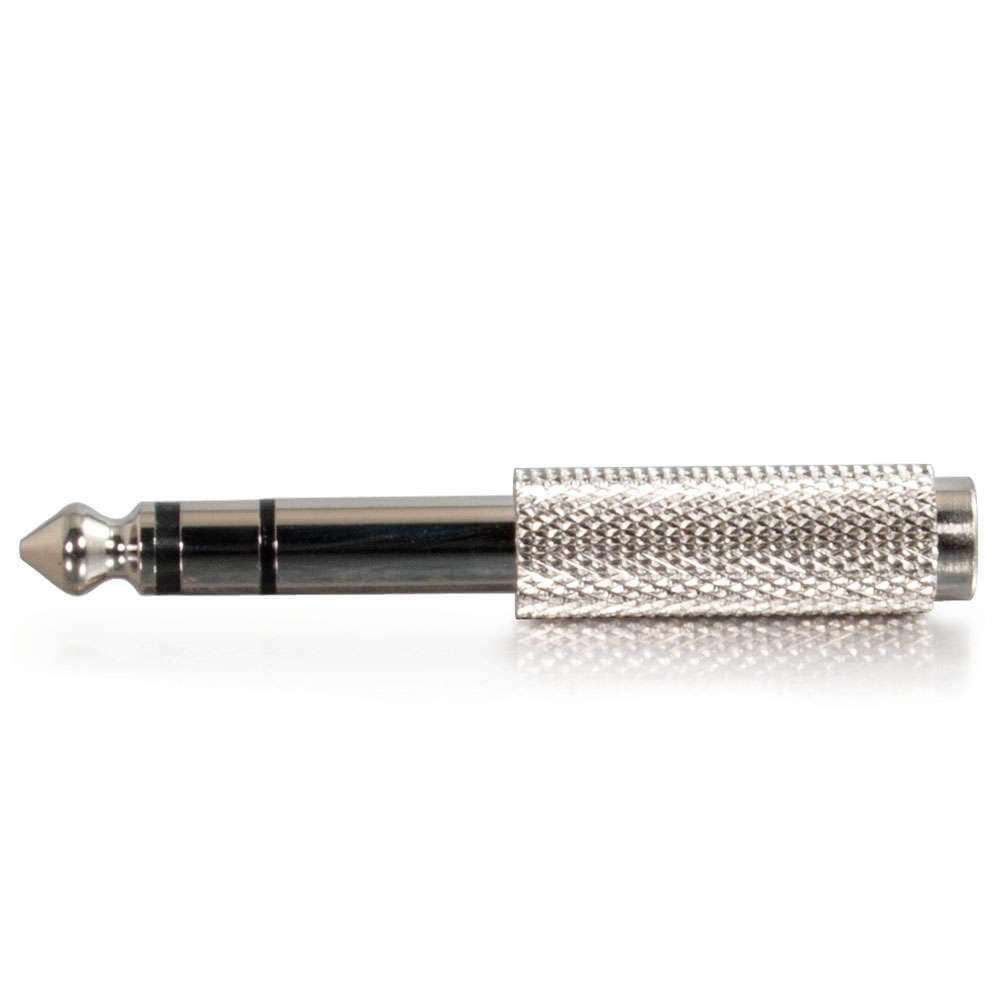 High-quality 1/4 inch stereo connector, TVA 6.3MM stereo plug moulded, showcased in the image.