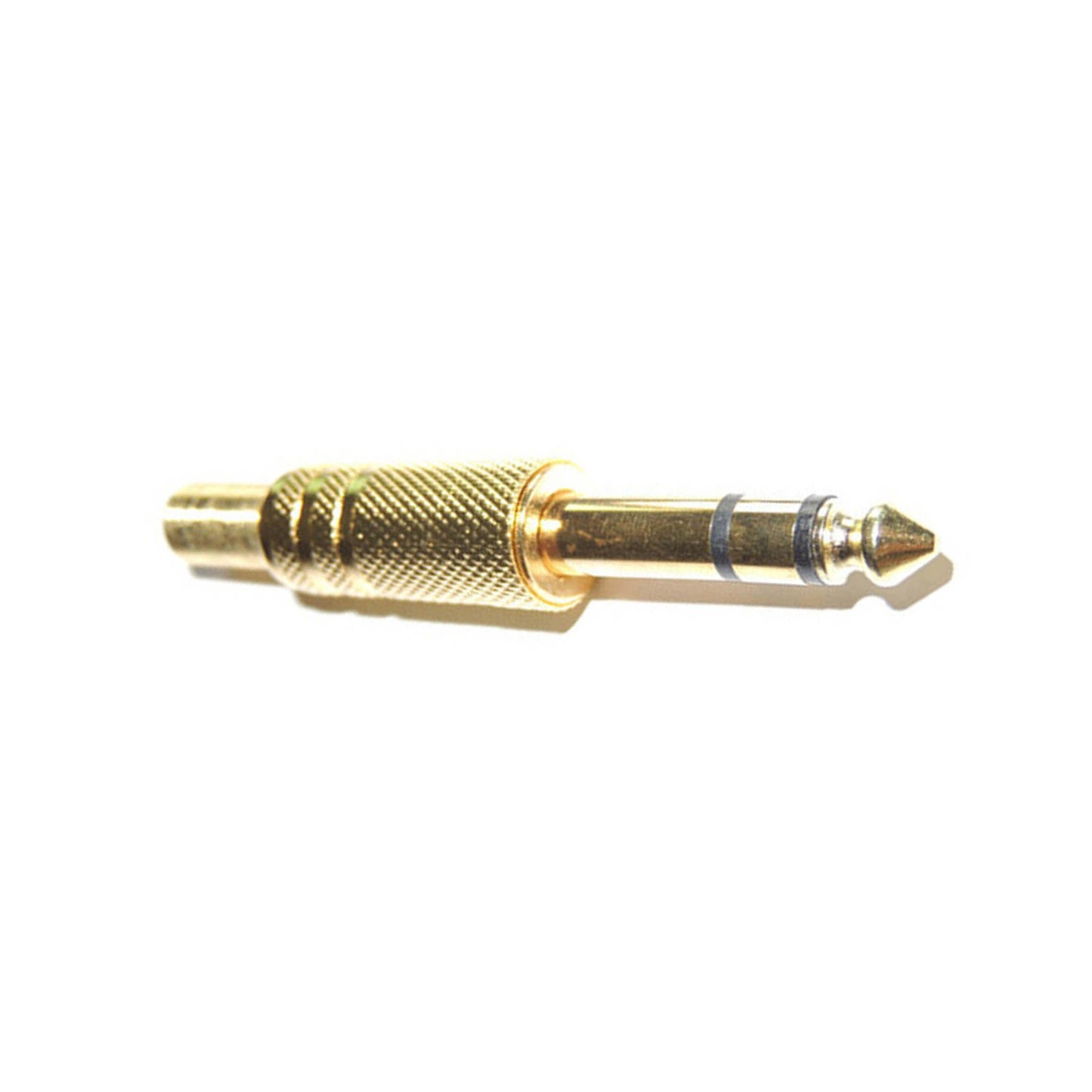 Premium stereo connector TVA 6.3MM ST plug in metal gold finish