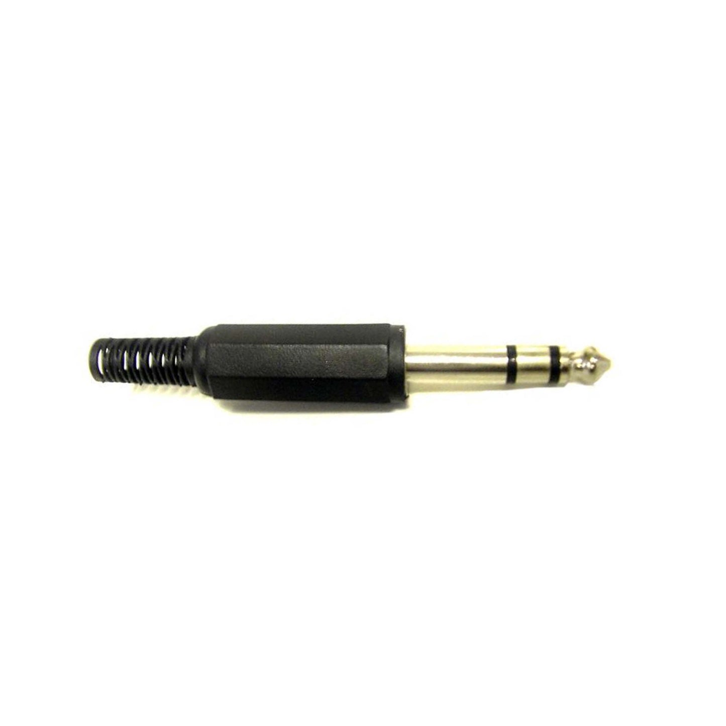 High-quality red 6.3mm stereo plug audio connector, suitable for various audio applications.