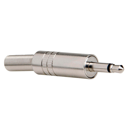 Durable 3.5MM mono plug metal audio connector showcasing its design and features.