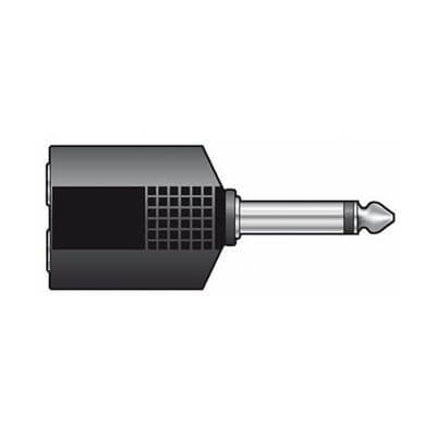 TVA Adaptor 6.3mm Mono Plug to 2x 6.3mm Mono Socket, a high-quality audio connector for professional sound applications.