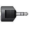3.5mm stereo plug to dual 6.3mm stereo sockets adapter