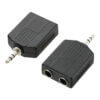 TVA ADAP 3.5MM Stereo Plug to 2x 6.3MM Stereo Sockets Adapter